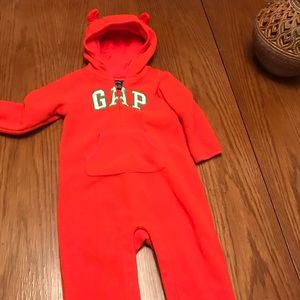Baby Gap Thermal Onesie with Ears Size 9-12 months